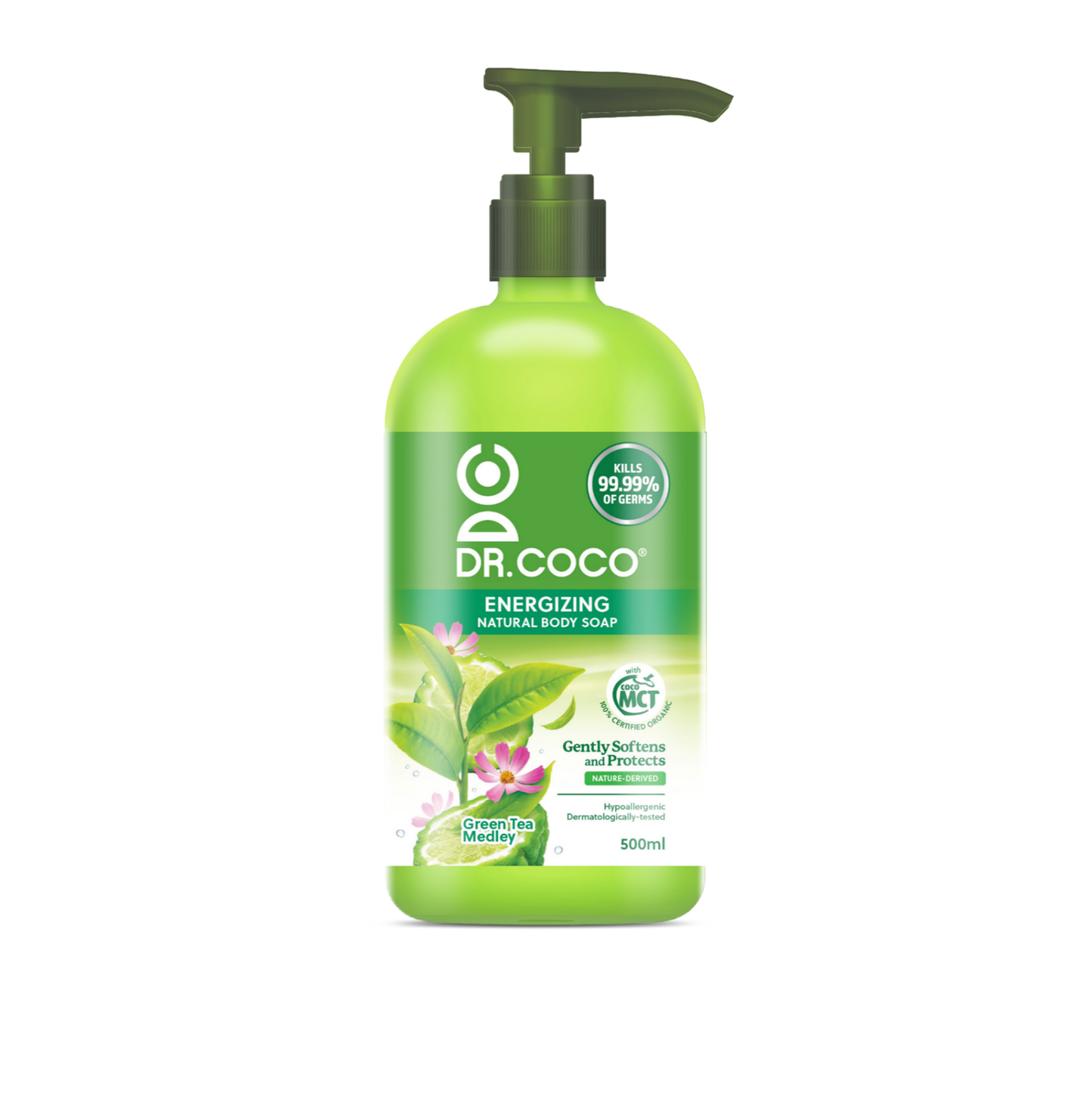 Dr. Coco Liquid Body Soap Green Tea Medley 500ml