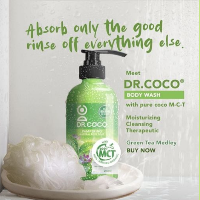 Dr. Coco Liquid Body Soap Green Tea Medley 500ml