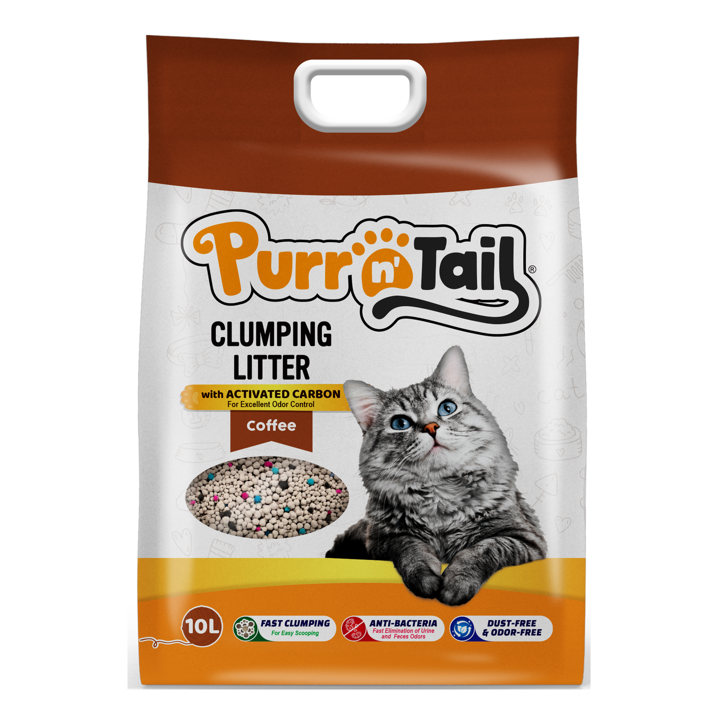 Purr N Tail Coffee Cat Litter 10L