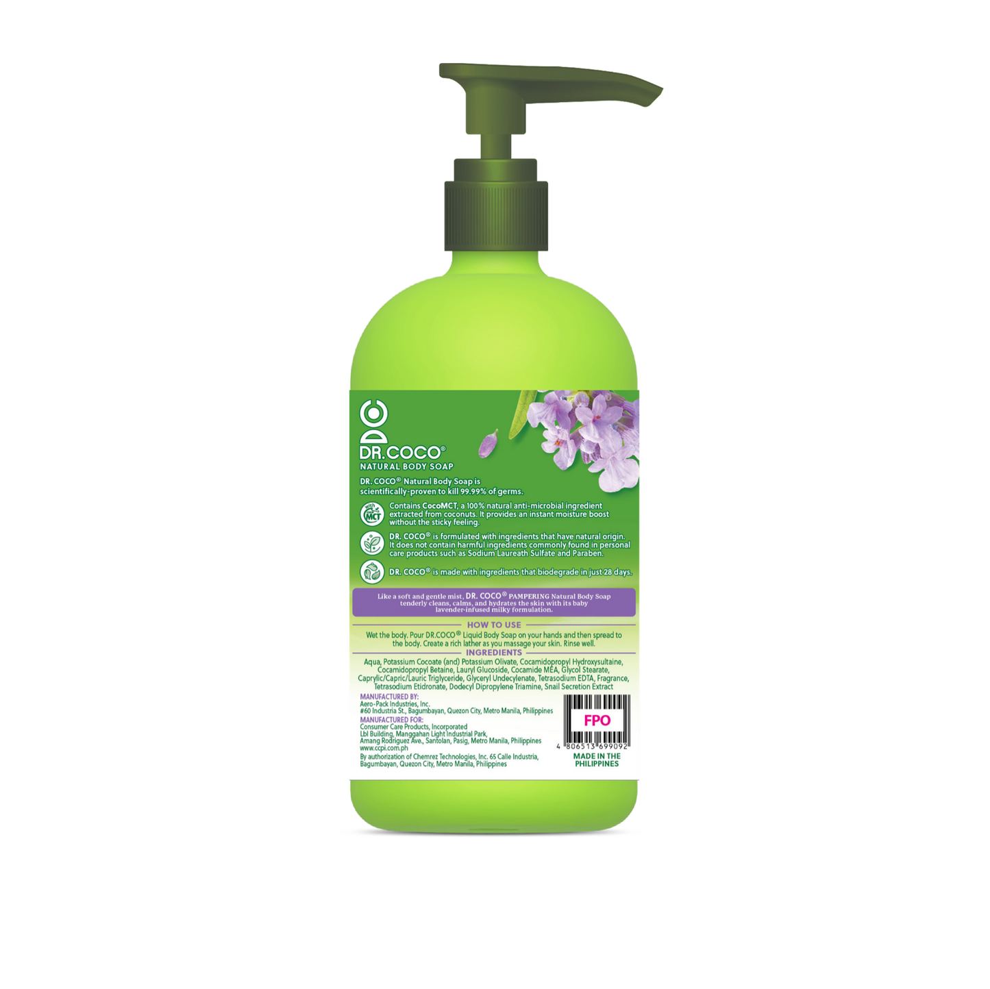 Dr. Coco Liquid Body Soap Baby Lavender 500ml