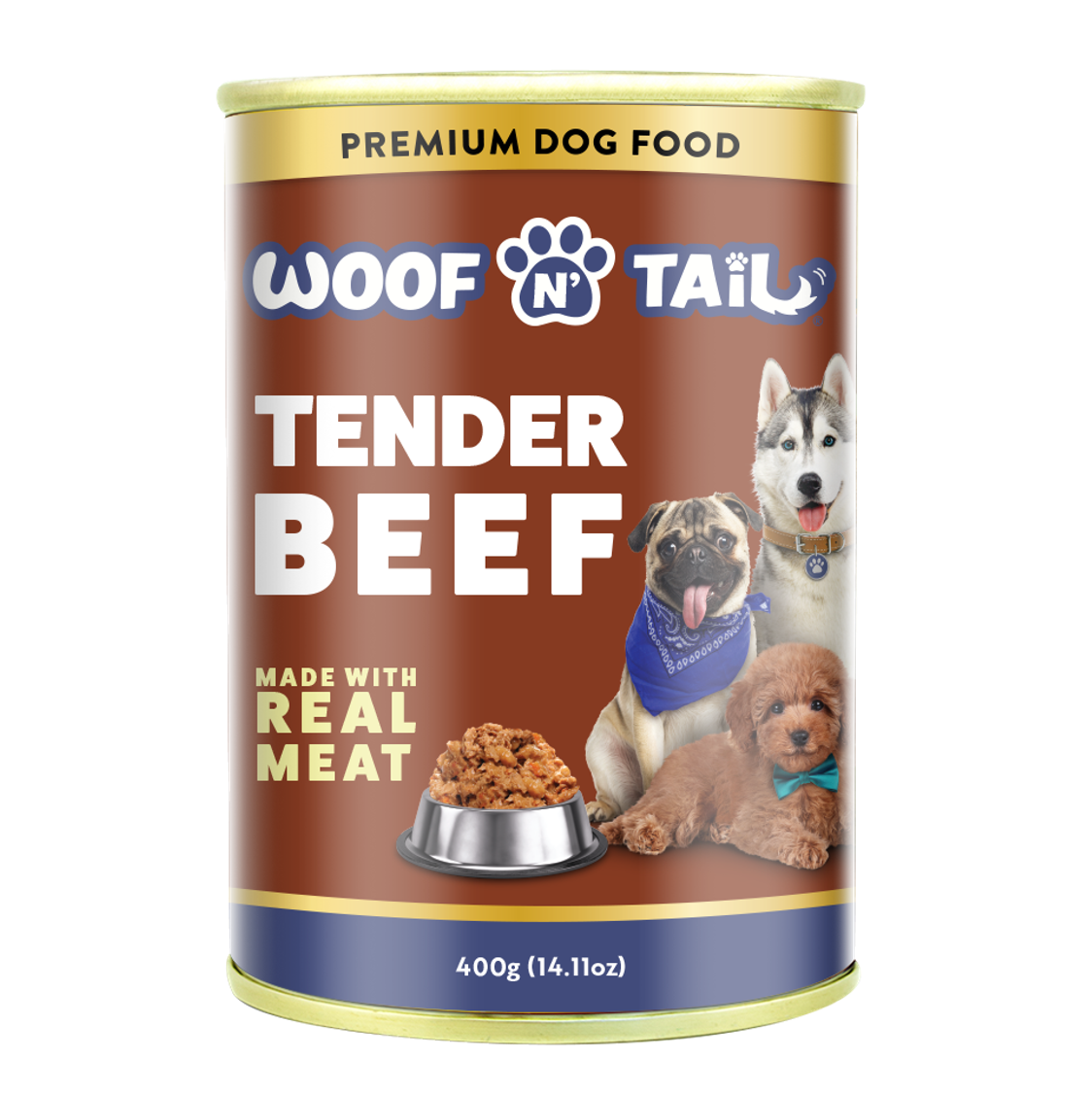 Woof N Tail Tender Beef (400g)