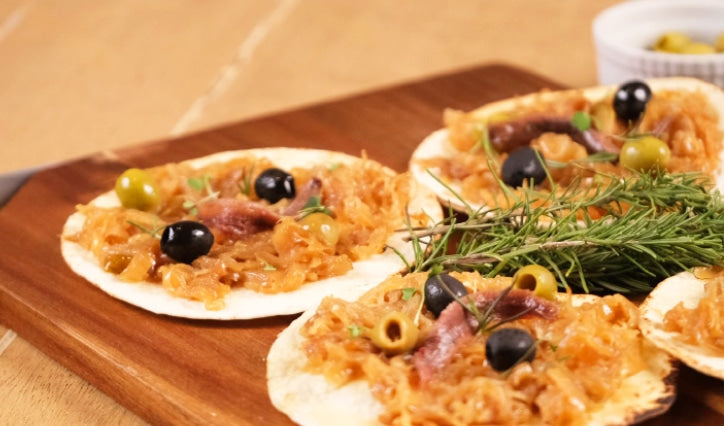 Anchovies and Olives Tortilla Pissaladiere