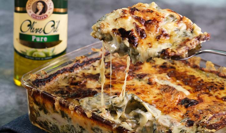 Spinach and Mushroom Lasagna