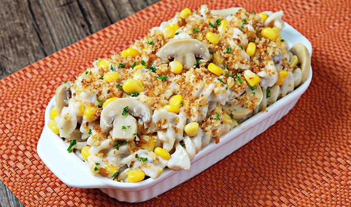 Mushroom and Corn Mac and Cheese