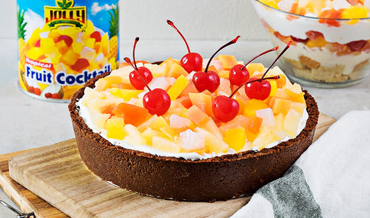 No-Bake Peaches and Cream Pie