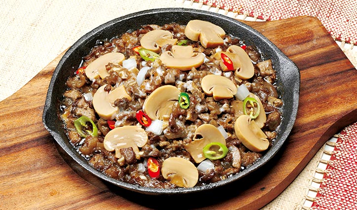 Pork and Mushroom Sisig