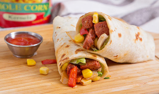 Sausage Stir-Fry Wraps