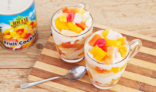 Taho with Fruit Cocktail