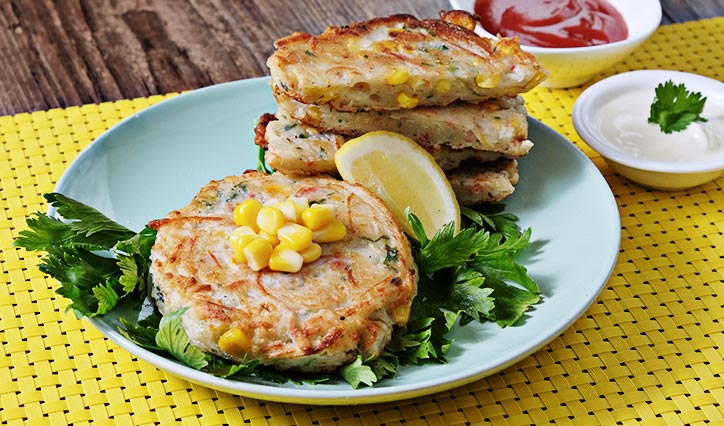 Thai Corn Crab Cakes