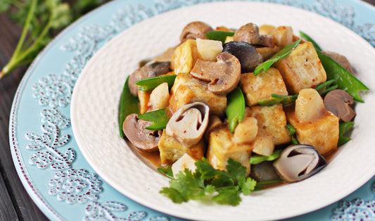 Thai Style Tofu and Mushroom Stir Fry