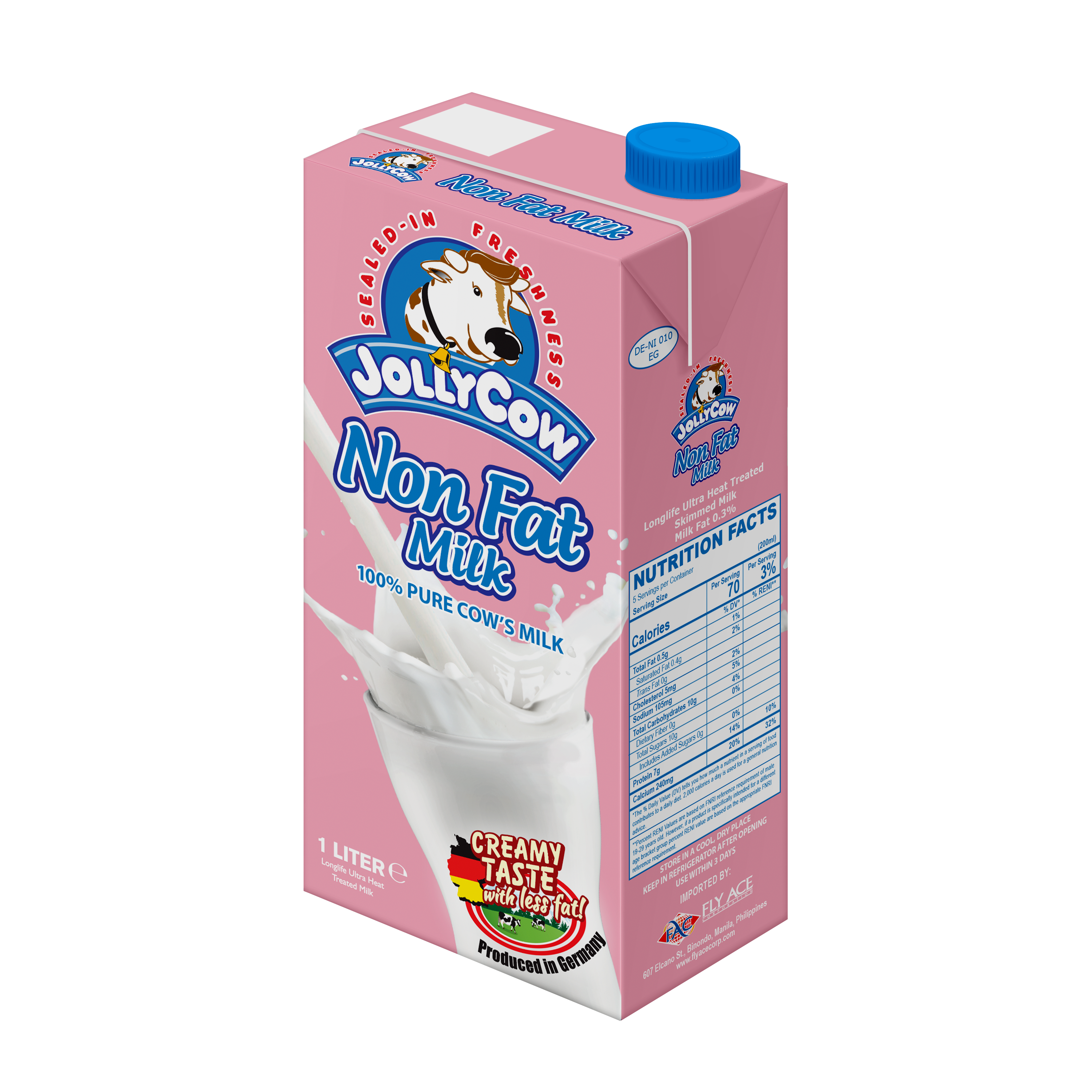 Jolly Cow Non Fat Milk (1L)