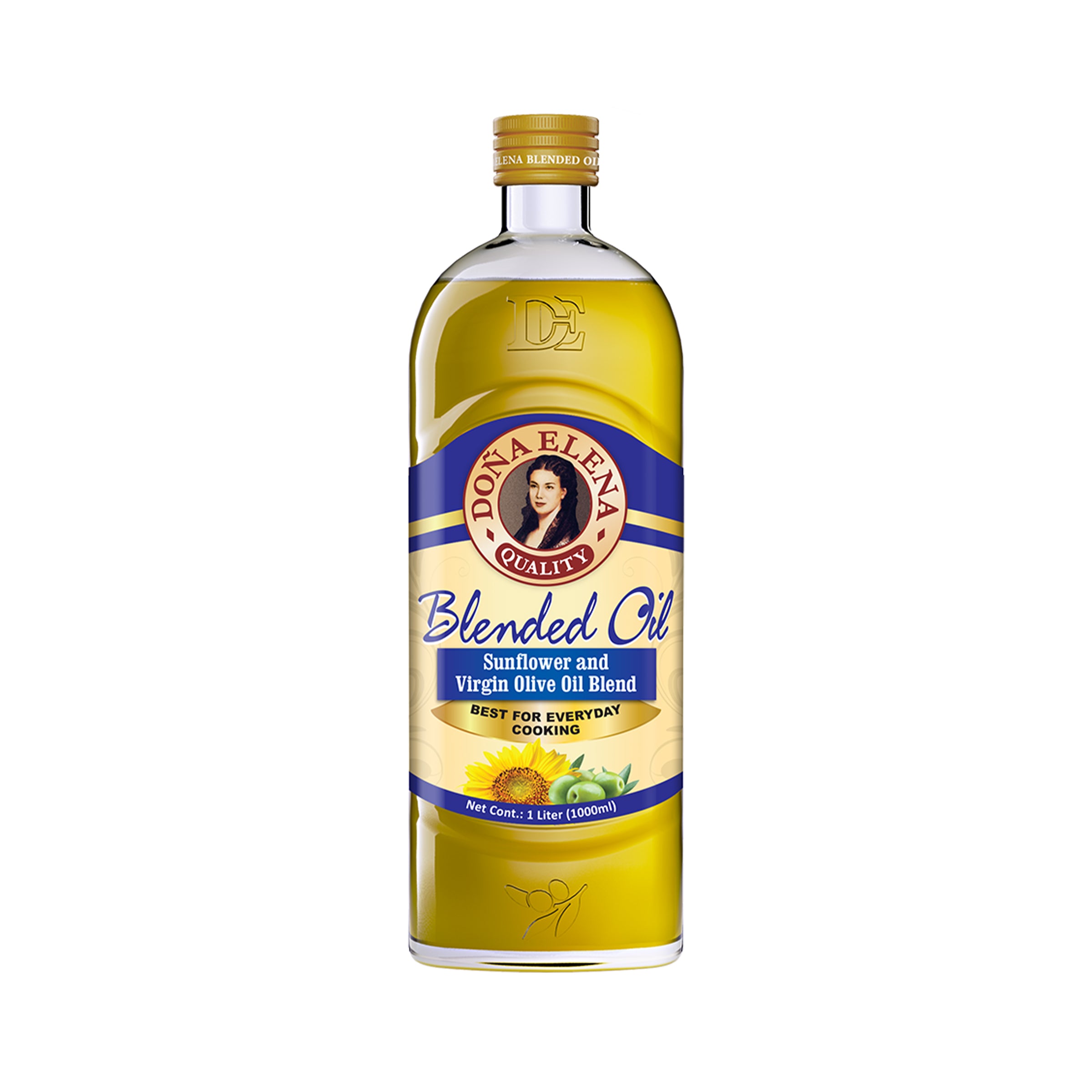 Dona Elena Blended Oil (Sunflower & Virgin Olive Oil) (1L)