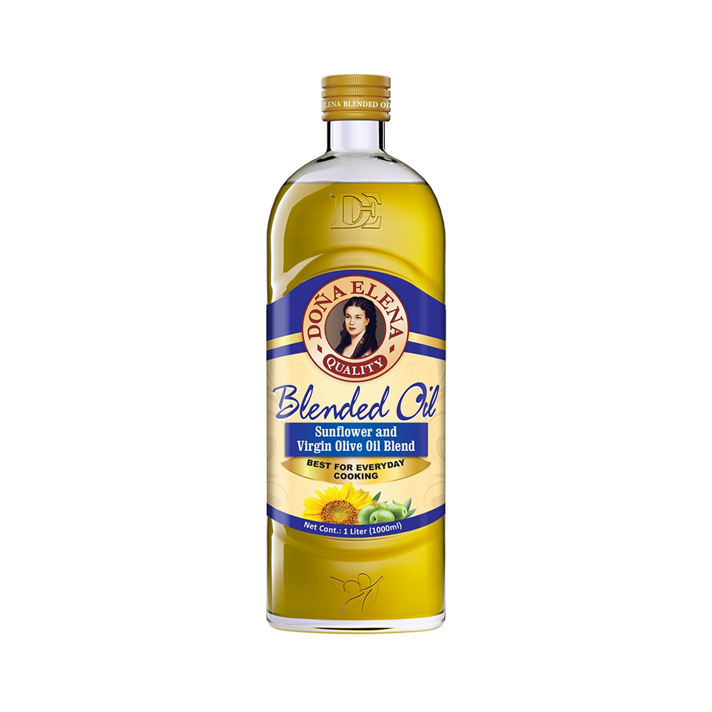 Dona Elena Blended Oil (Sunflower & Virgin Olive Oil) (1L)