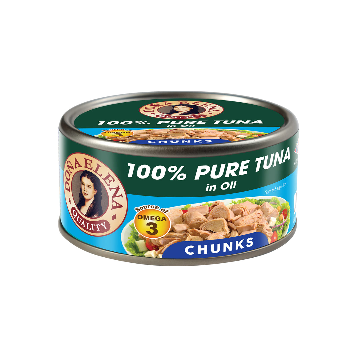 Dona Elena Tuna Chunks in Sunflower Oil (185g)