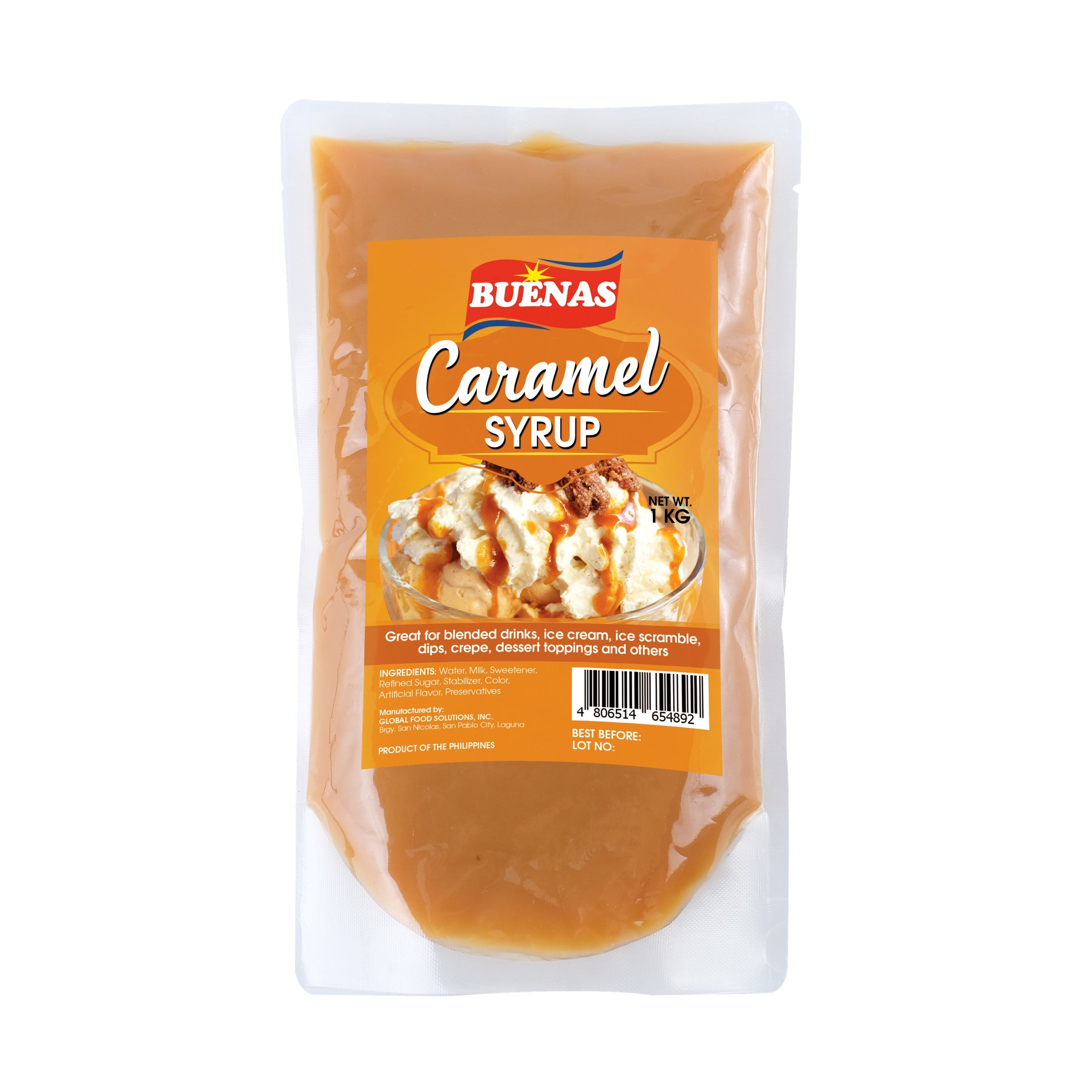 Buenas Caramel Syrup 1kg – Ace Market PH