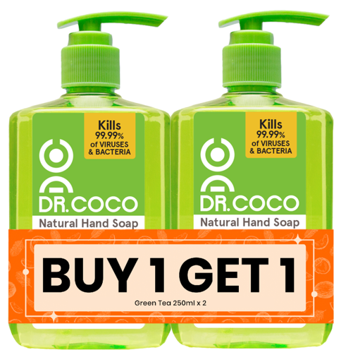 Dr. Coco Natural Hand Wash Soap Green Tea (250ml)