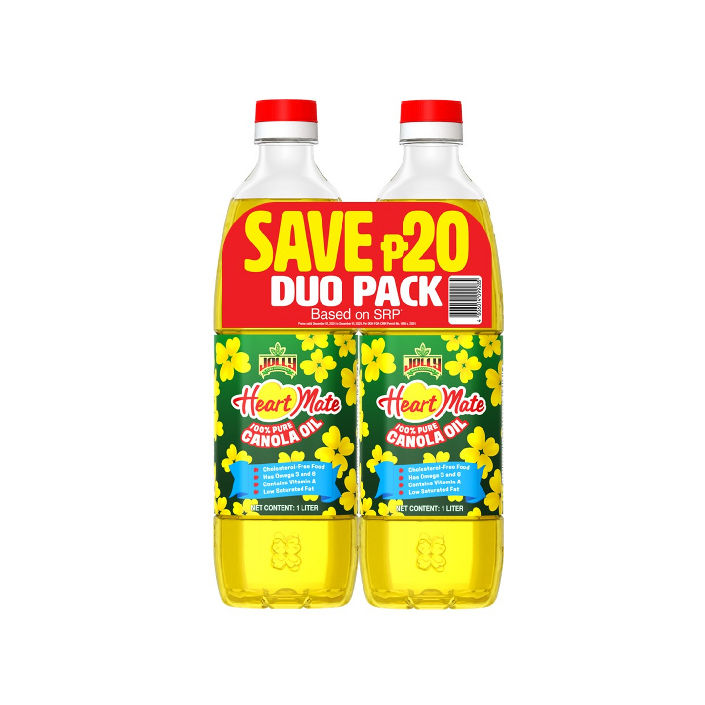 Jolly Heart Mate Canola 1L PET Duo Save P20