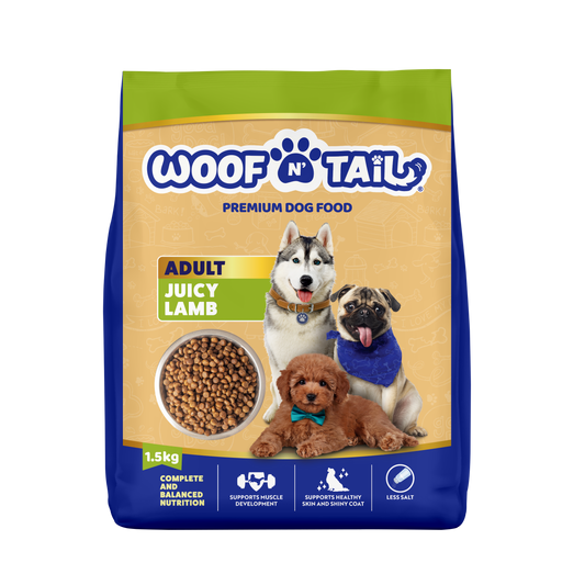 Woof n' Tail Juicy Lamb Kibbles (1.5kg)