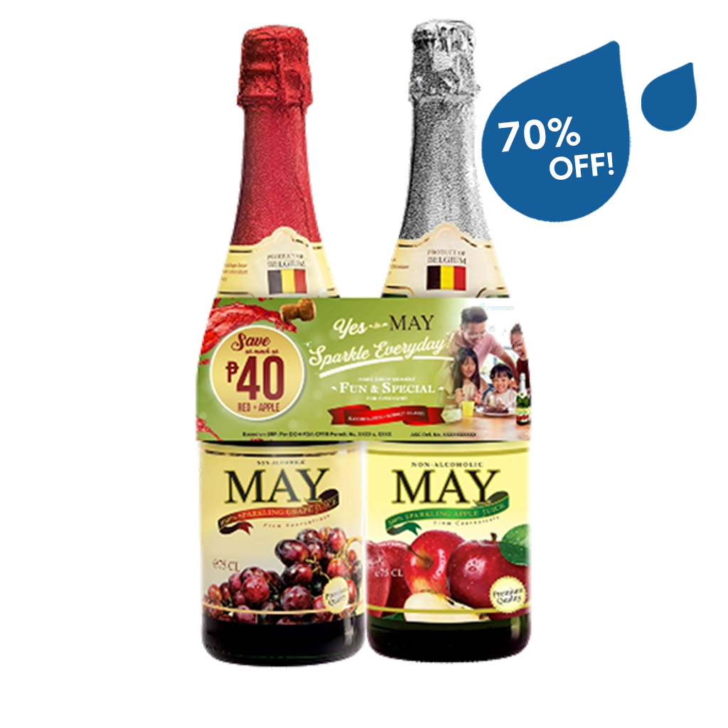 May Sparkling Red + Apple Save 40 Promo