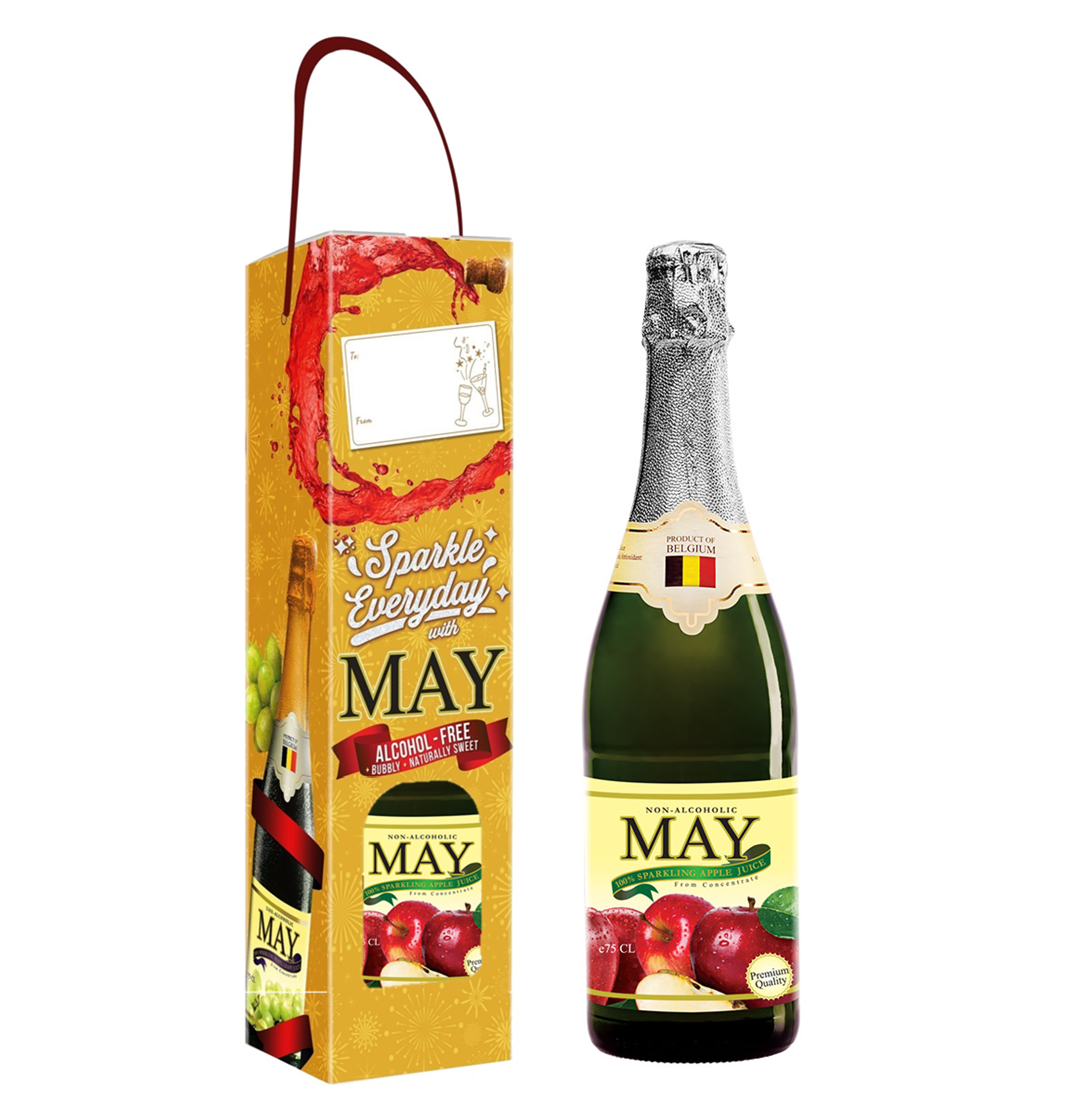 May Sparkling Apple Juice (750ml)