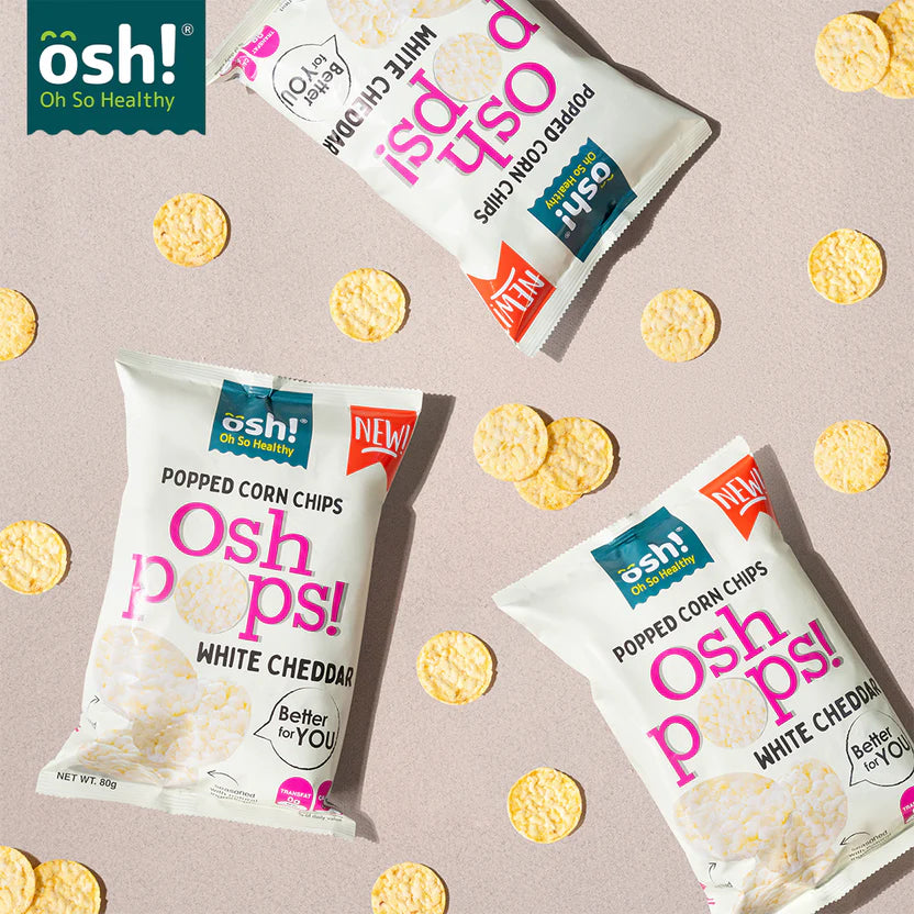 OSH Pops White Cheddar 80g