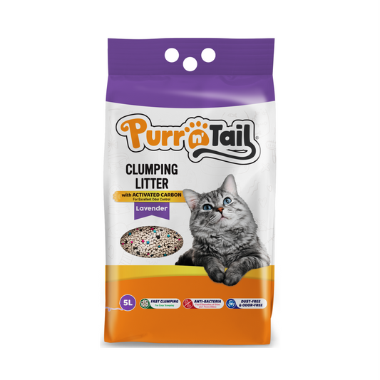 Purr N Tail Lavender Cat Litter 5L
