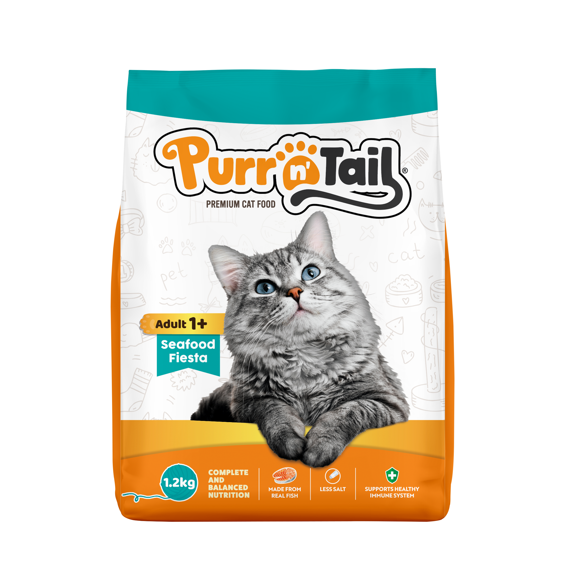 Purr n' Tail Seafood Fiesta (1.2kg)