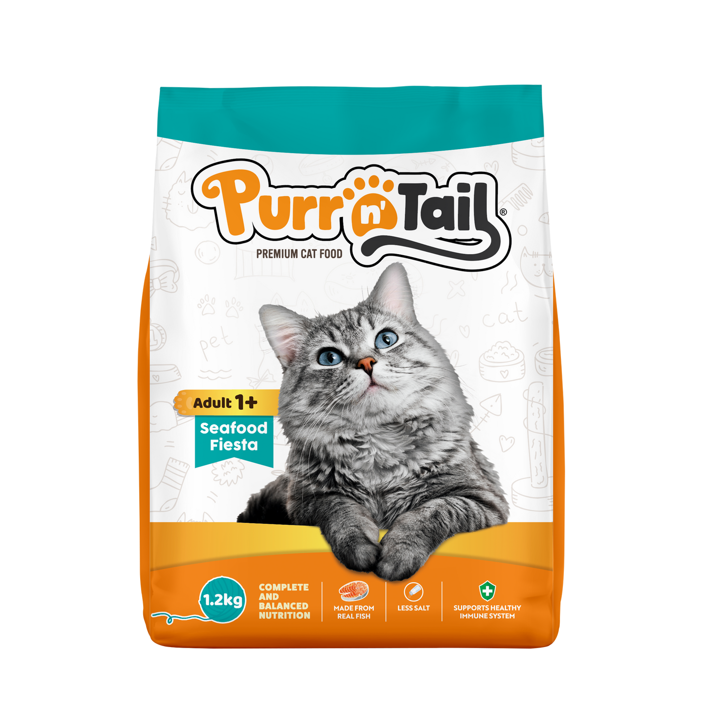 Purr n' Tail Seafood Fiesta (1.2kg)