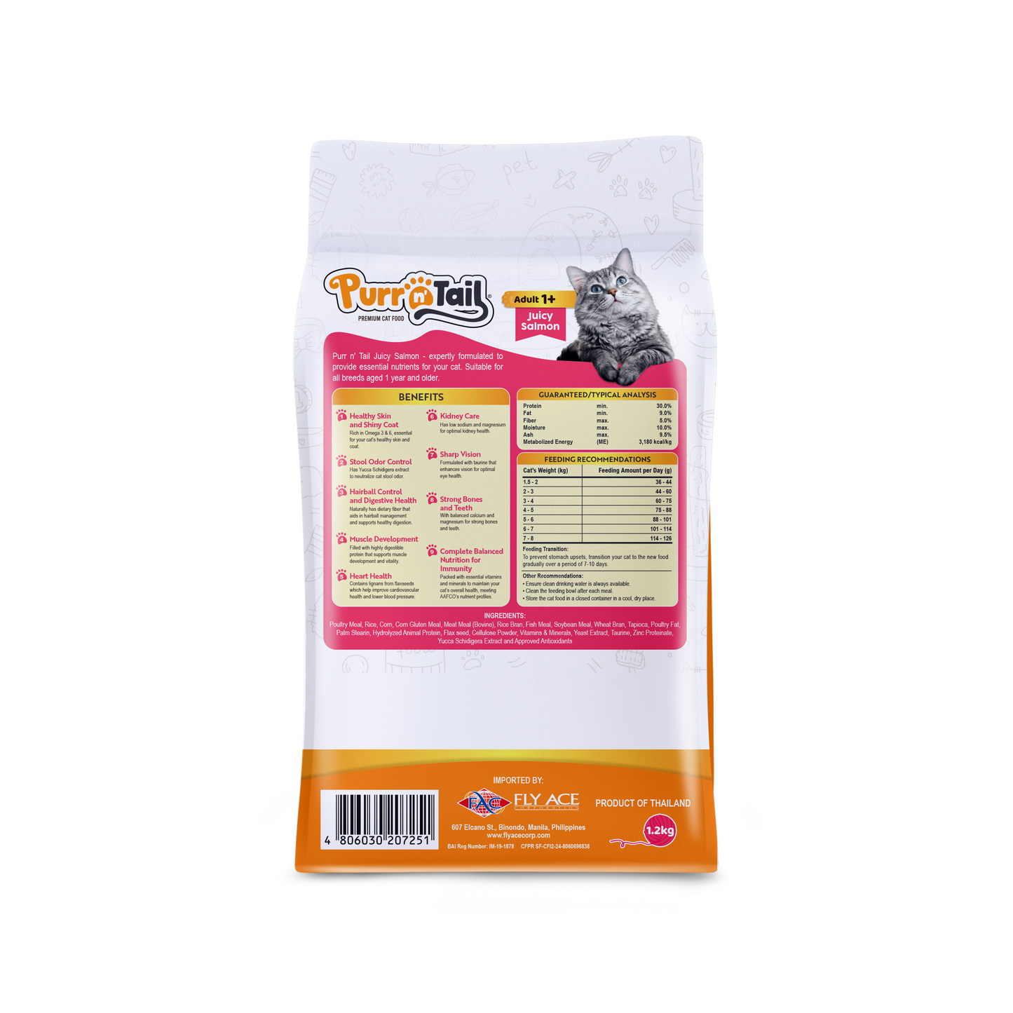 Purr N Tail Juicy Salmon (1.2kg)