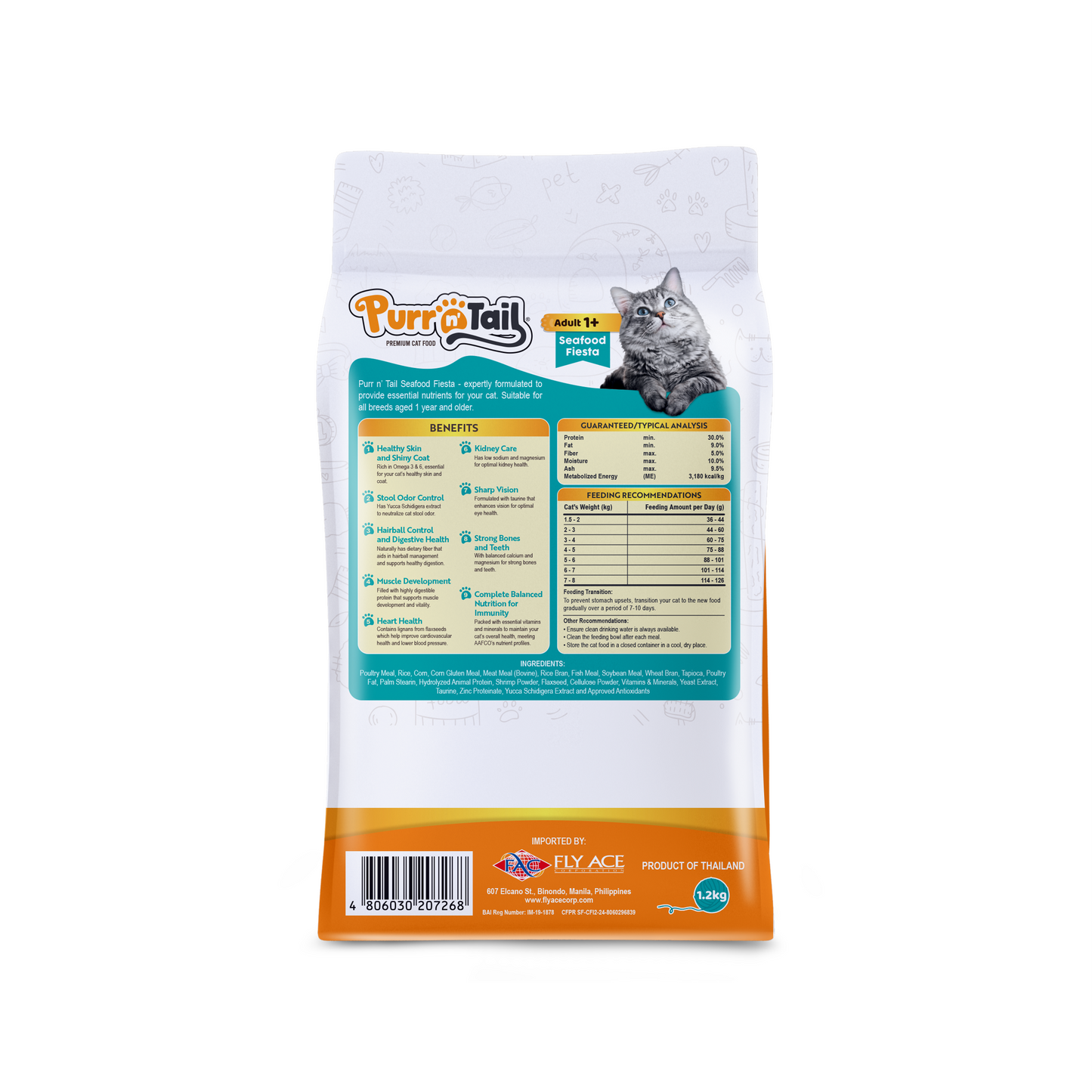 Purr N Tail Seafood Fiesta (1.2kg)