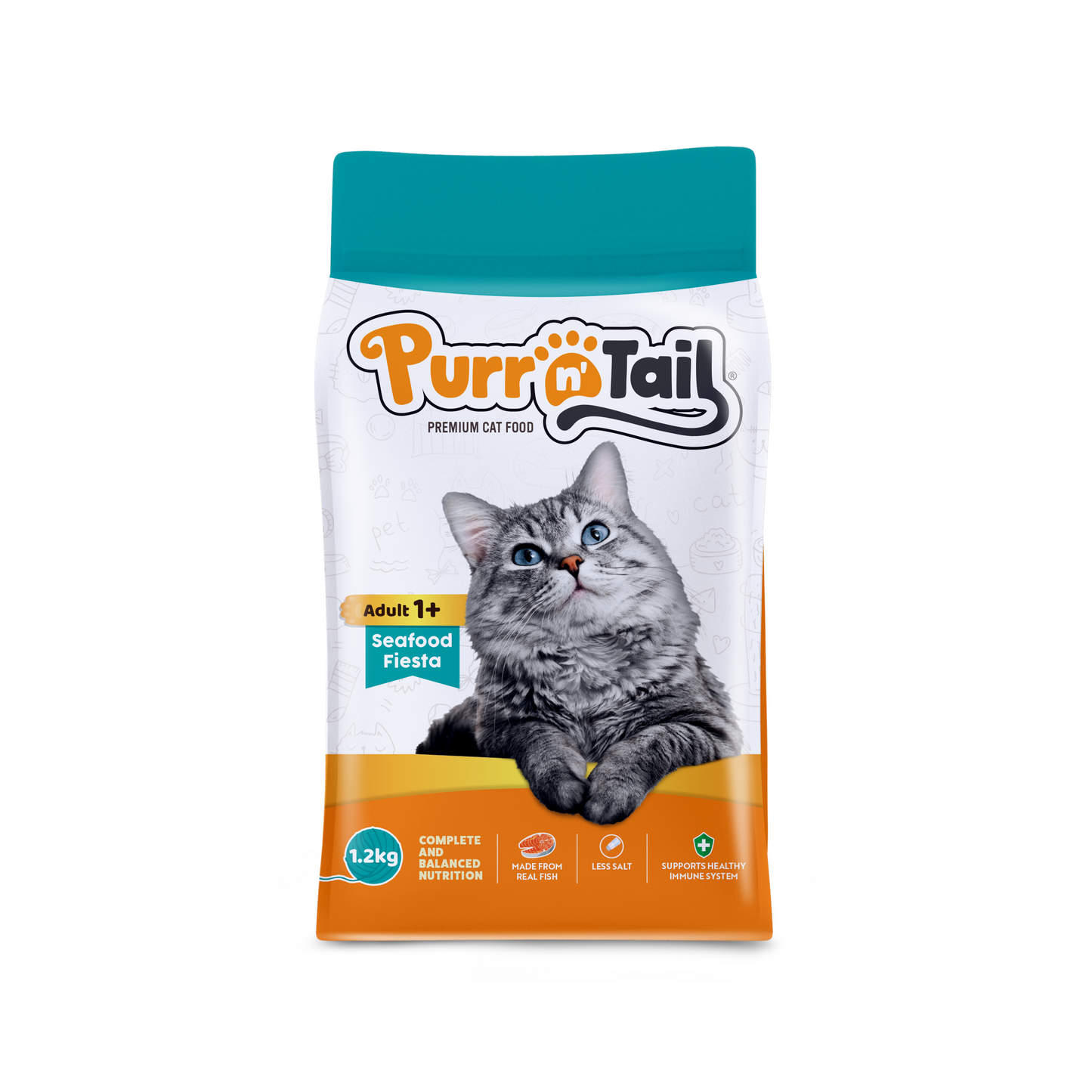 Purr N Tail Seafood Fiesta (1.2kg)