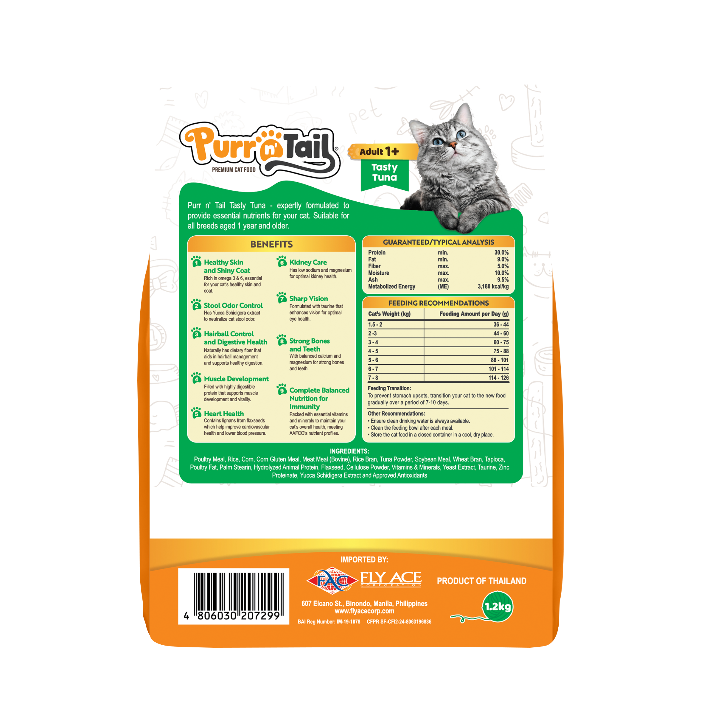 Purr n' Tail Tasty Tuna (1.2kg)