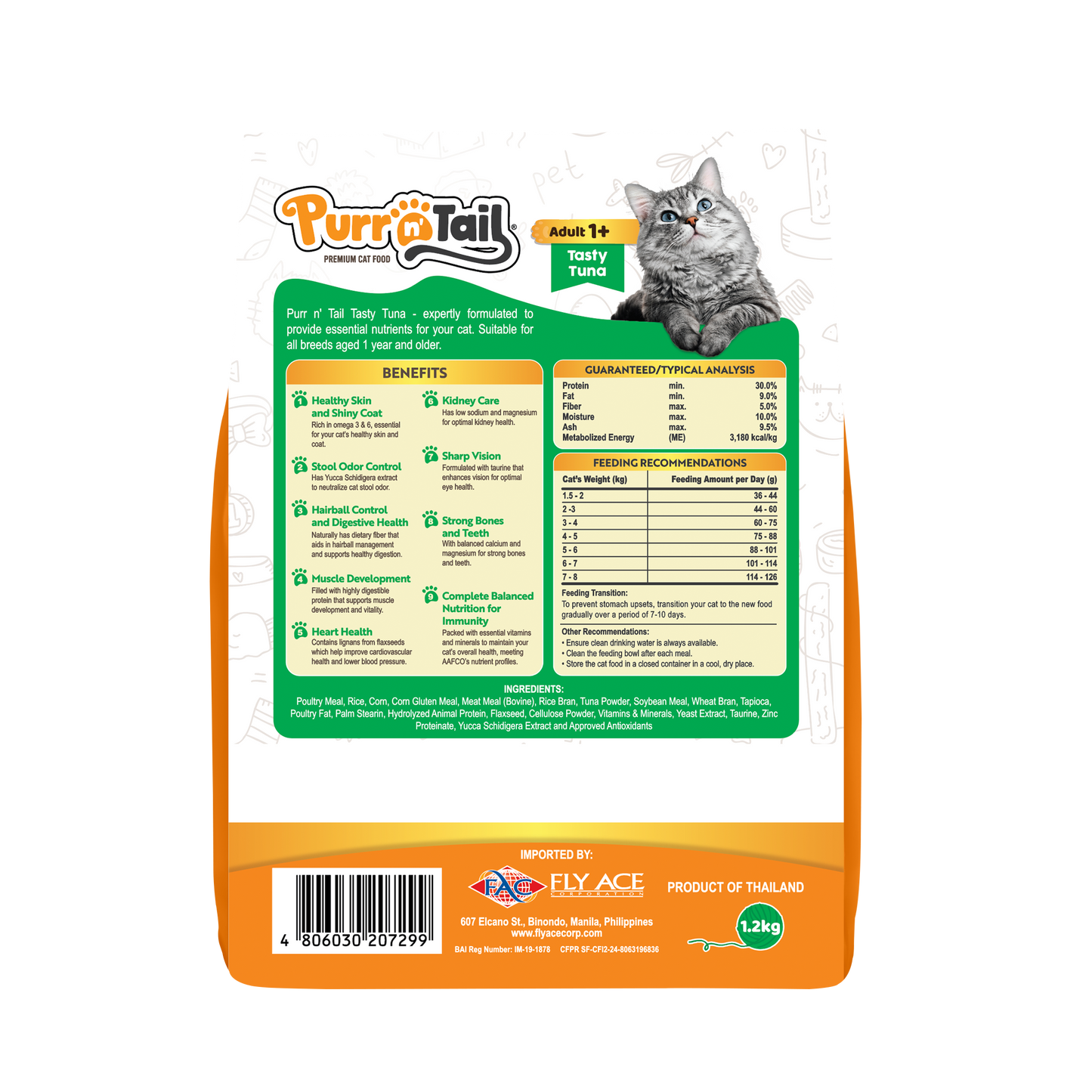 Purr n' Tail Tasty Tuna (1.2kg)