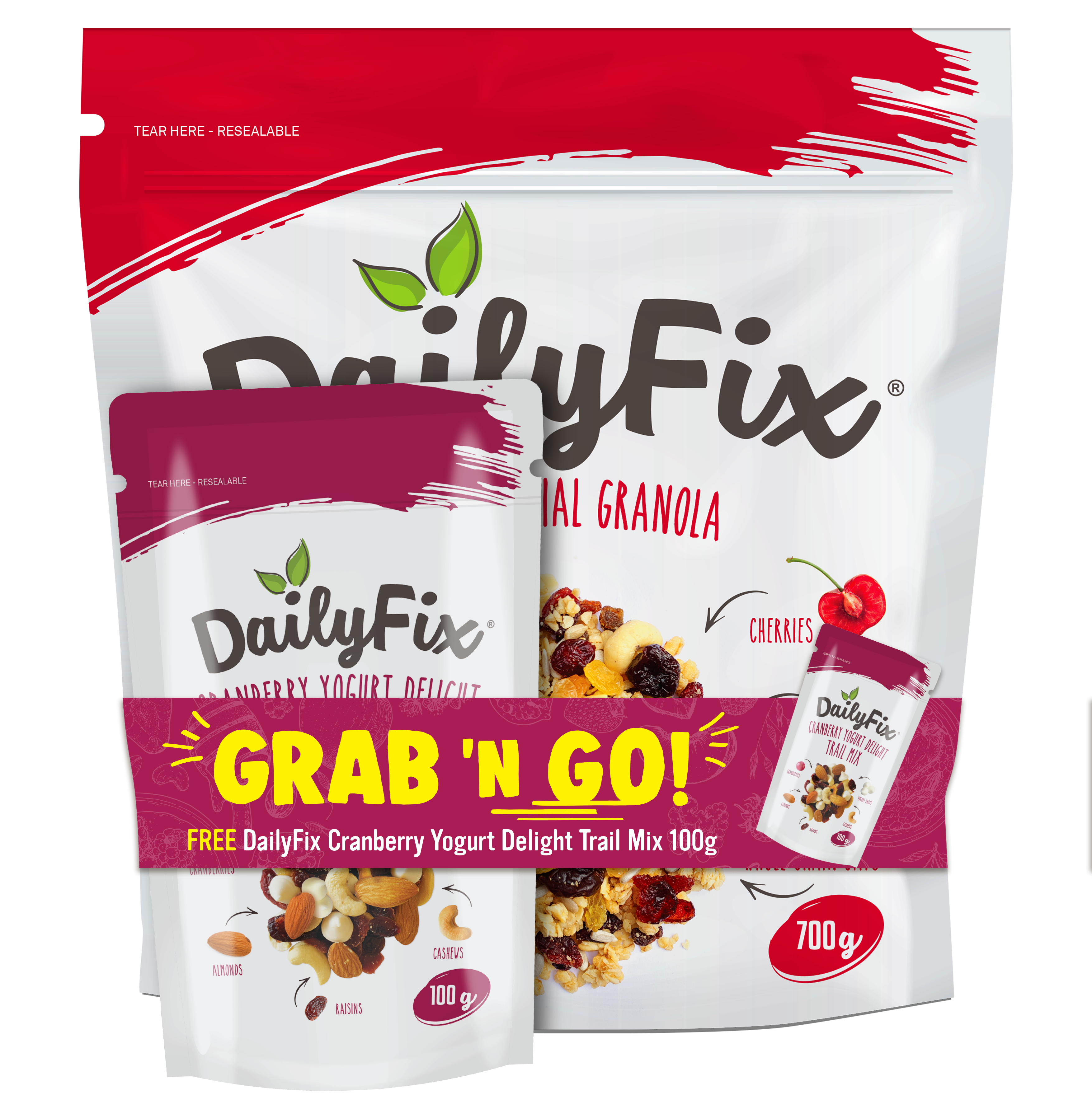 DailyFix  Grab 'n Go (Berry Special Granola + Cranberry Yoghurt)