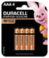 Duracell AAA Everyday Alkaline (4s Pack)