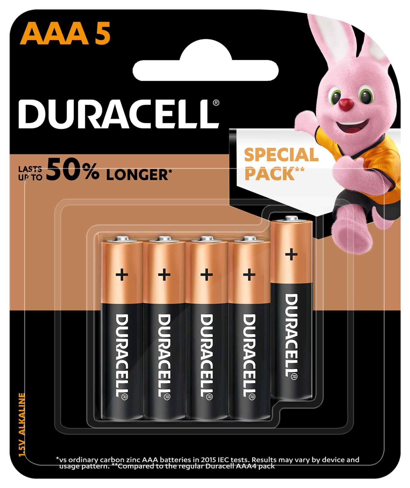 Duracell AAA Coppertop (5s Pack)