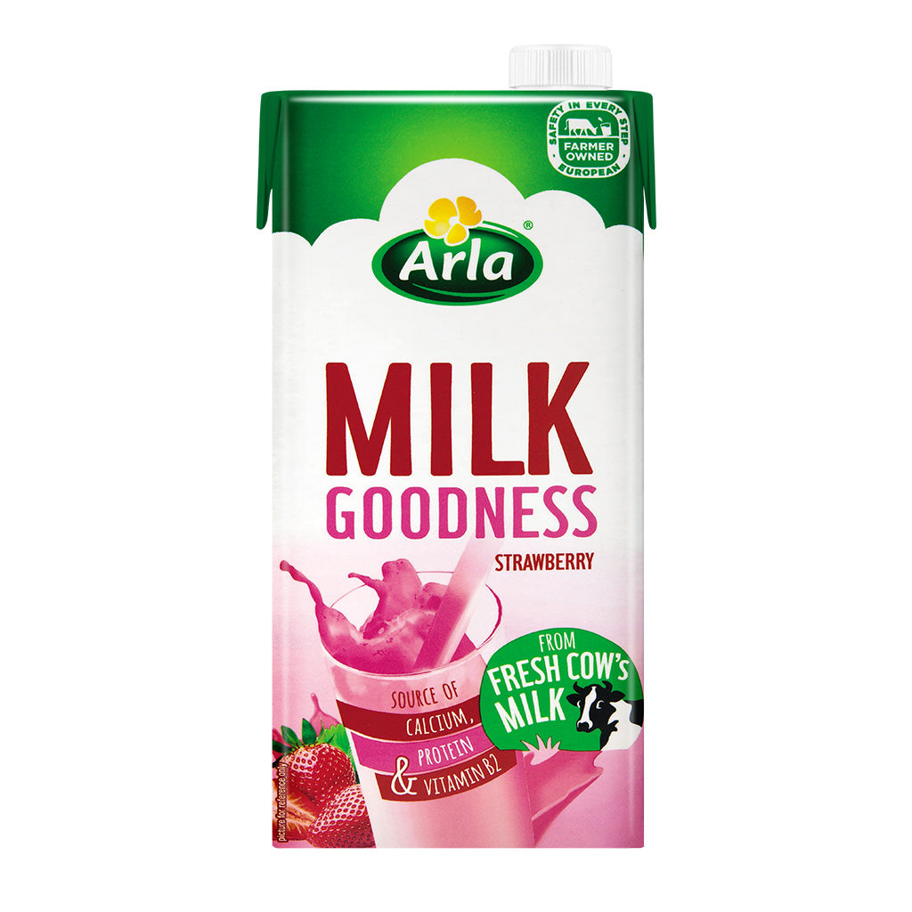 Arla Milk Goodness Strawberry (1L)