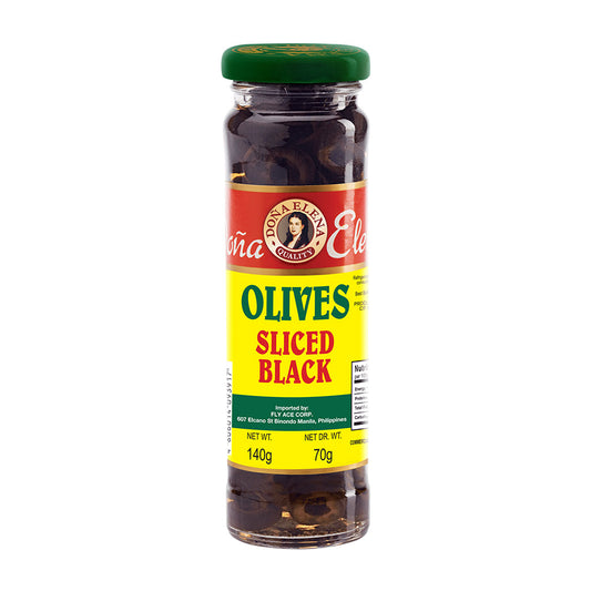 Dona Elena Sliced Black Olives (140g)