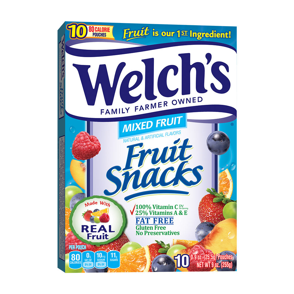 Welch's Fruit Snacks Mixed Fruits 10 x 0.8 oz.